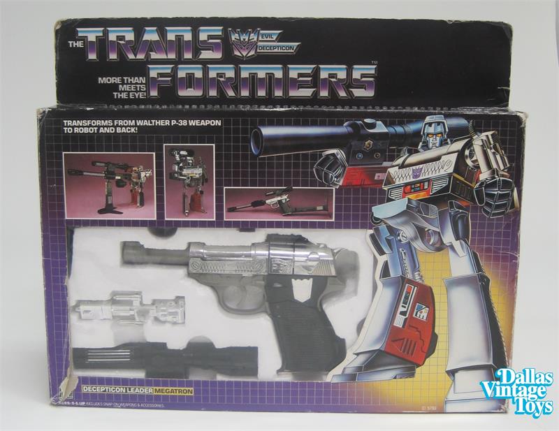 1984 Hasbro Transformers G1 Megatron Complete with Box (1D)