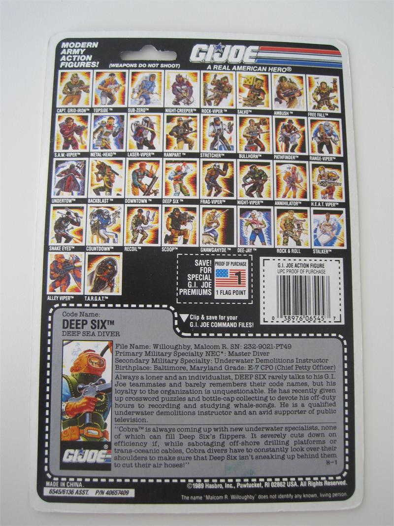 gi joe bio cards