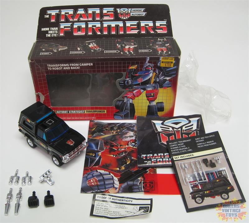Transformers G1 1984 Trailbreaker with Box Transformers G1 1984 Trailbreaker with Box